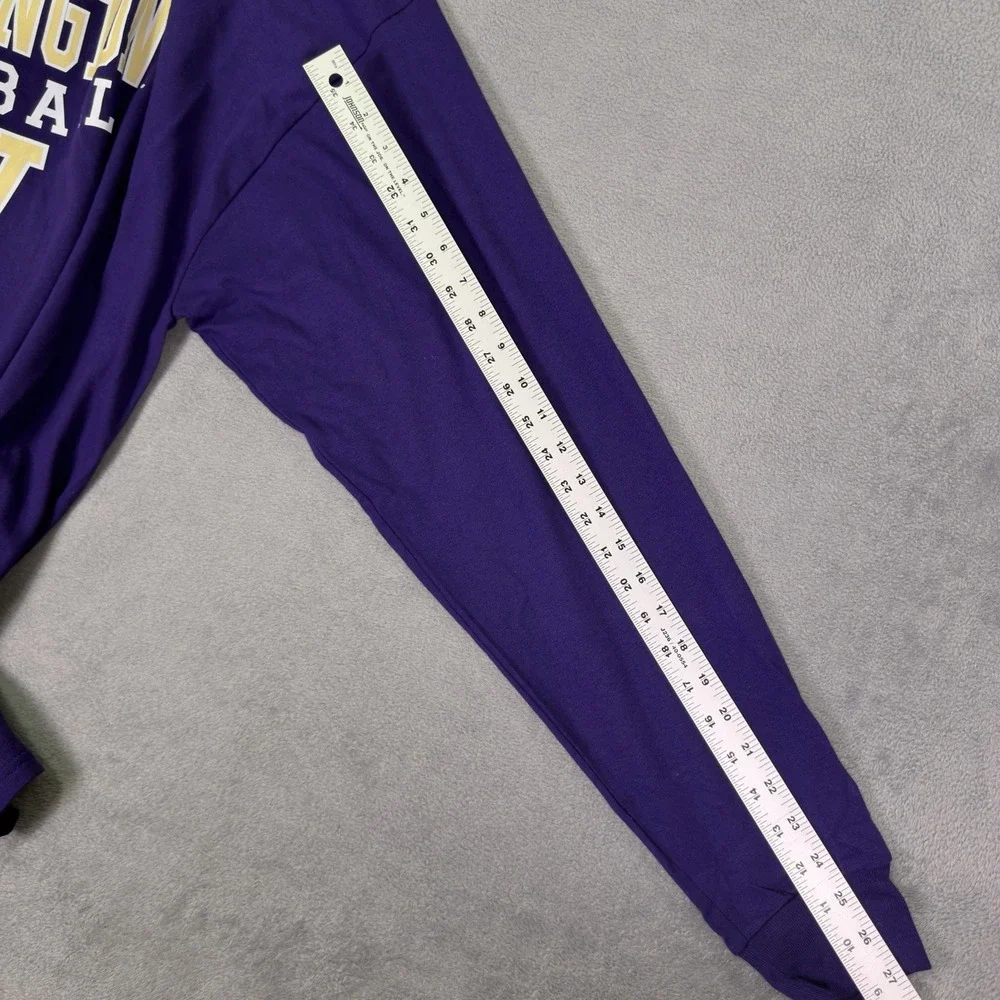 New Champion NCAA Shirt Mens 2XL Purple Long Sleeve Washington Huskies Football